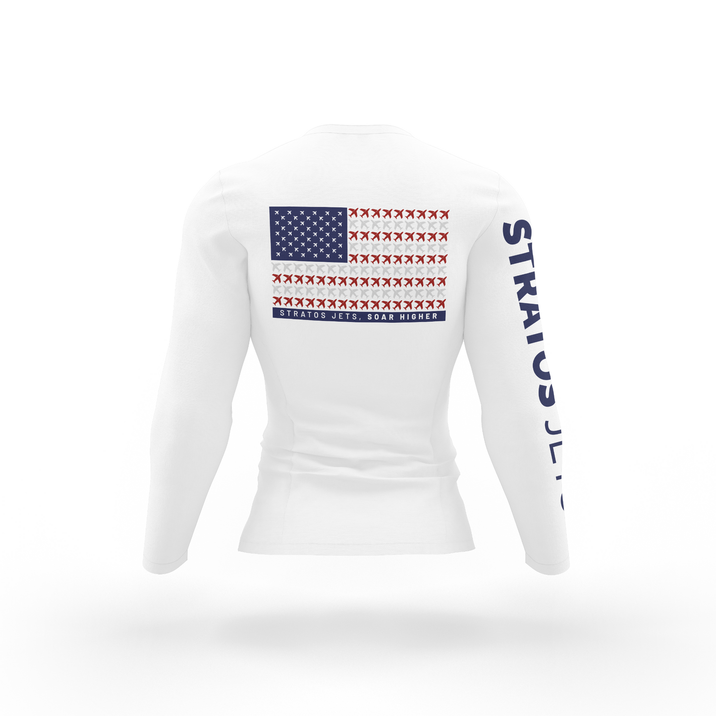 USA T-shirt - White - Long Sleeve