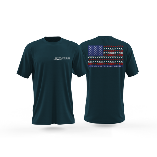 USA T-shirt - Green - Short Sleeve